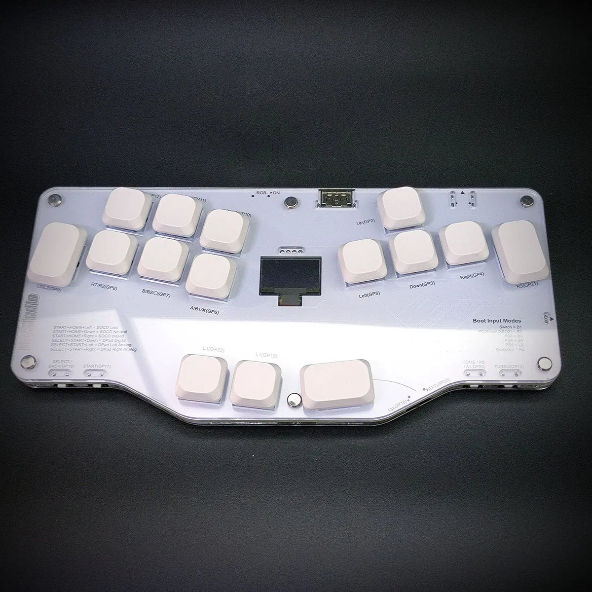 Mixbox Right Hand Combat Keyboard Customized RGB Ergonomics Wired Keyboard Low Axis Hot-swap Joystick Keyboard Accessories Gifts