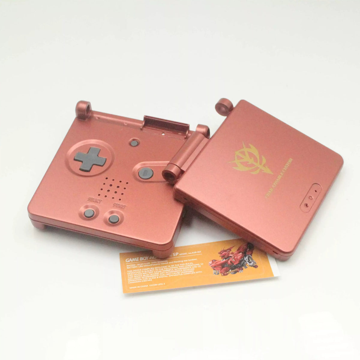 GBA SP (Game Boy Advance SP) Printed DIY Replacement Shell