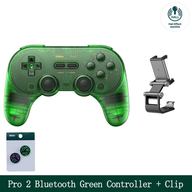 8BitDo Pro 2 Bluetooth Gamepad with Hall for Switch, PC, Android