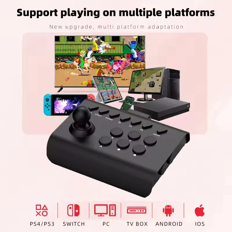 Arcade Gamepad Bluetooth Controller for Switch/PS4/PS3/Android