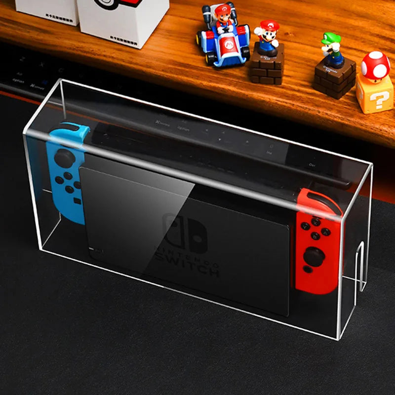 Nintendo Switch OLED Dock Dust Cover Acrylic Clear Display Box