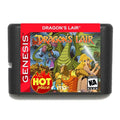 Dragons Lair 16 Bit Reproduction Cart for Sega Genesis Mega Drive