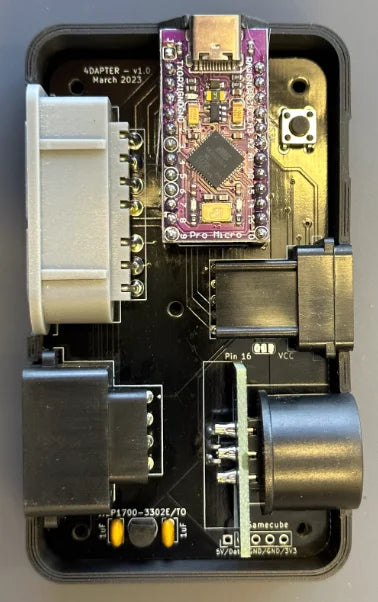 USB 4-controller SFC/NES/MD/N64 Controller To Type-C Interface Adapter 3D Printed Housing 7Pin Controller Interface Controller