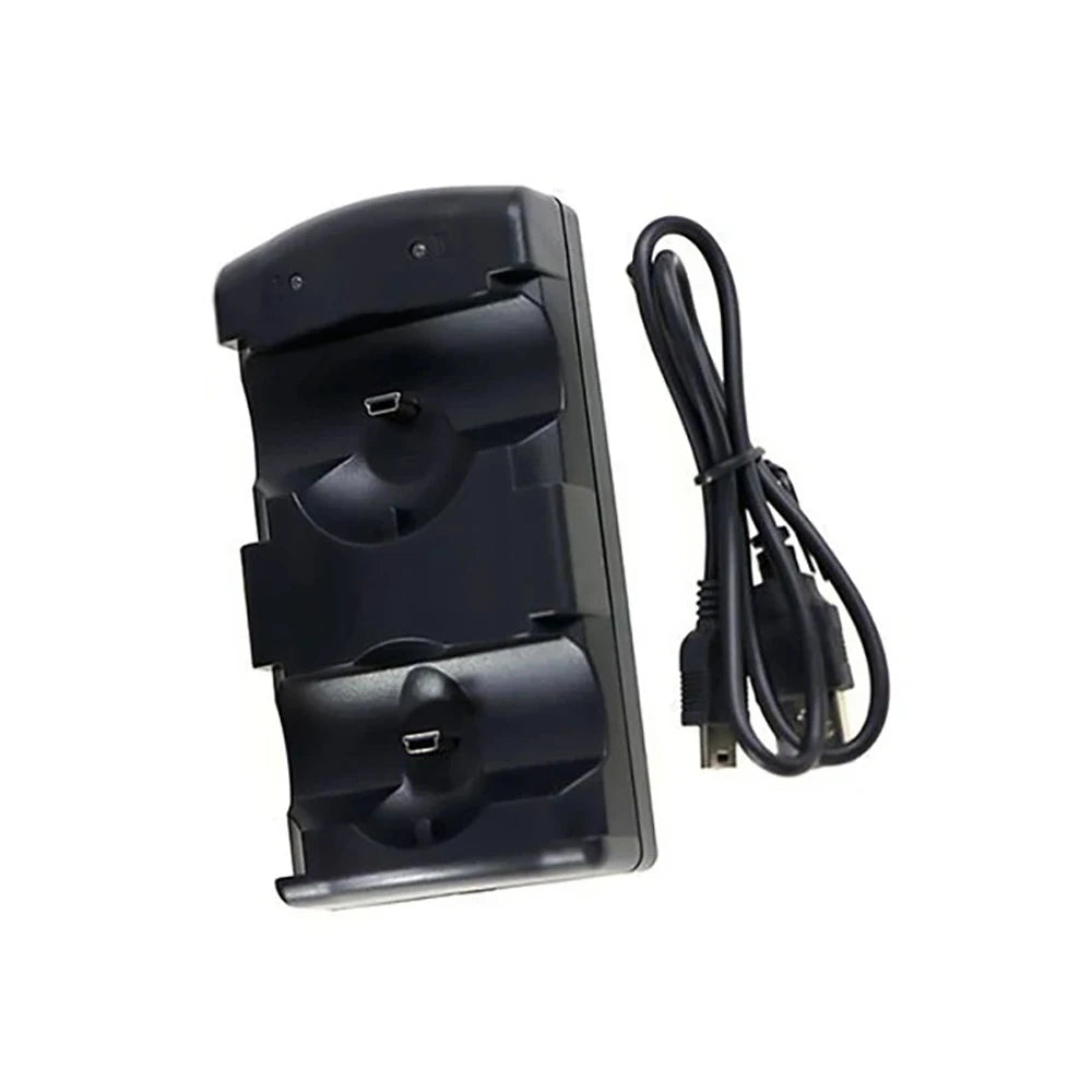 1Pcs 2in1 For PS3 Charger Station Holder For Sony PS3 MOVE Wireless Controller Left Right Hand Recharger Dockstation