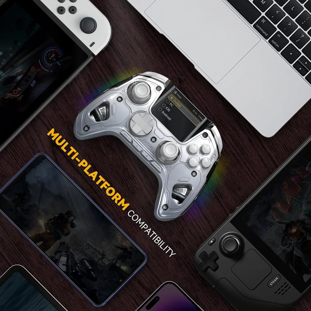 MANBA ONE 50 Wireless Controller with 2 Inch Screen, Hall Stick