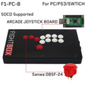 FightBox F1-F9 Sanwa Button Hitbox Arcade Fight Stick for PS4/PC