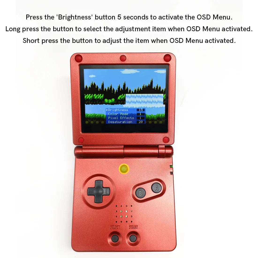 HISPEEDIDO V5 Laminated IPS LCD For GBA SP Retro Pixel 720x480 IPS LCD Kit For GBA SP With Housing Shell No Trademark