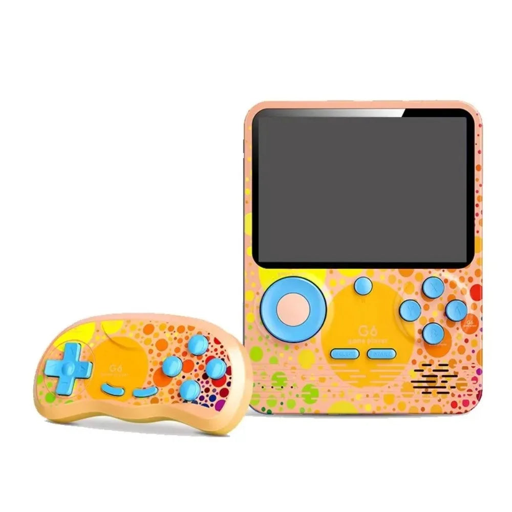G6 Handheld Game Console, 3.5-inch Screen, 500 Games for Kids