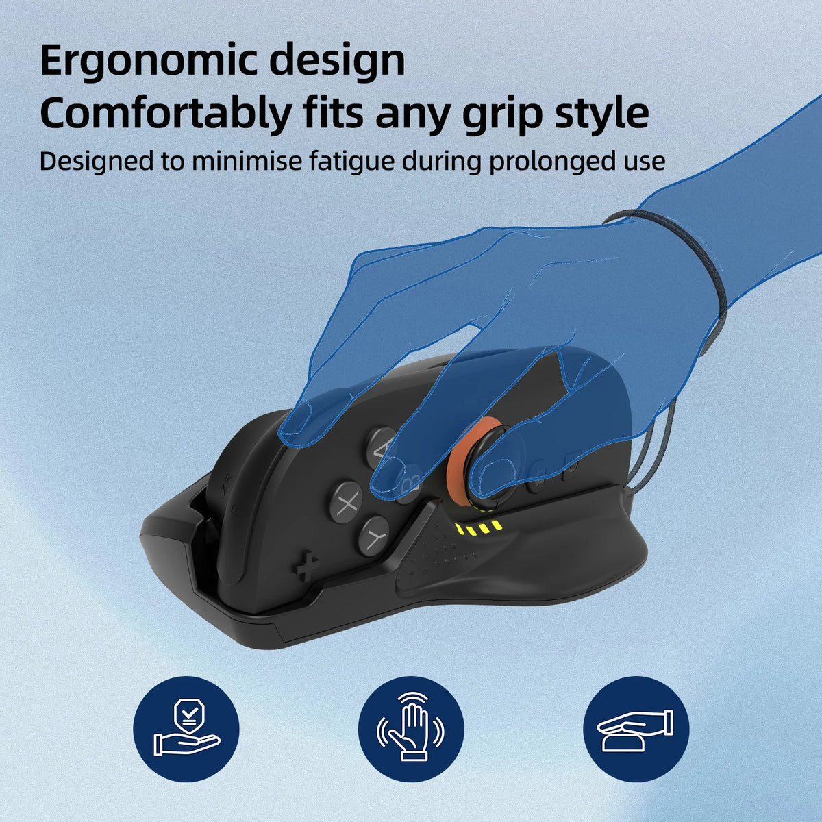 Switch 2 Joy-Con Gaming Mouse Grip – Ergonomic Controller Accessory to Reduce Fatigue During Extended Gameplay