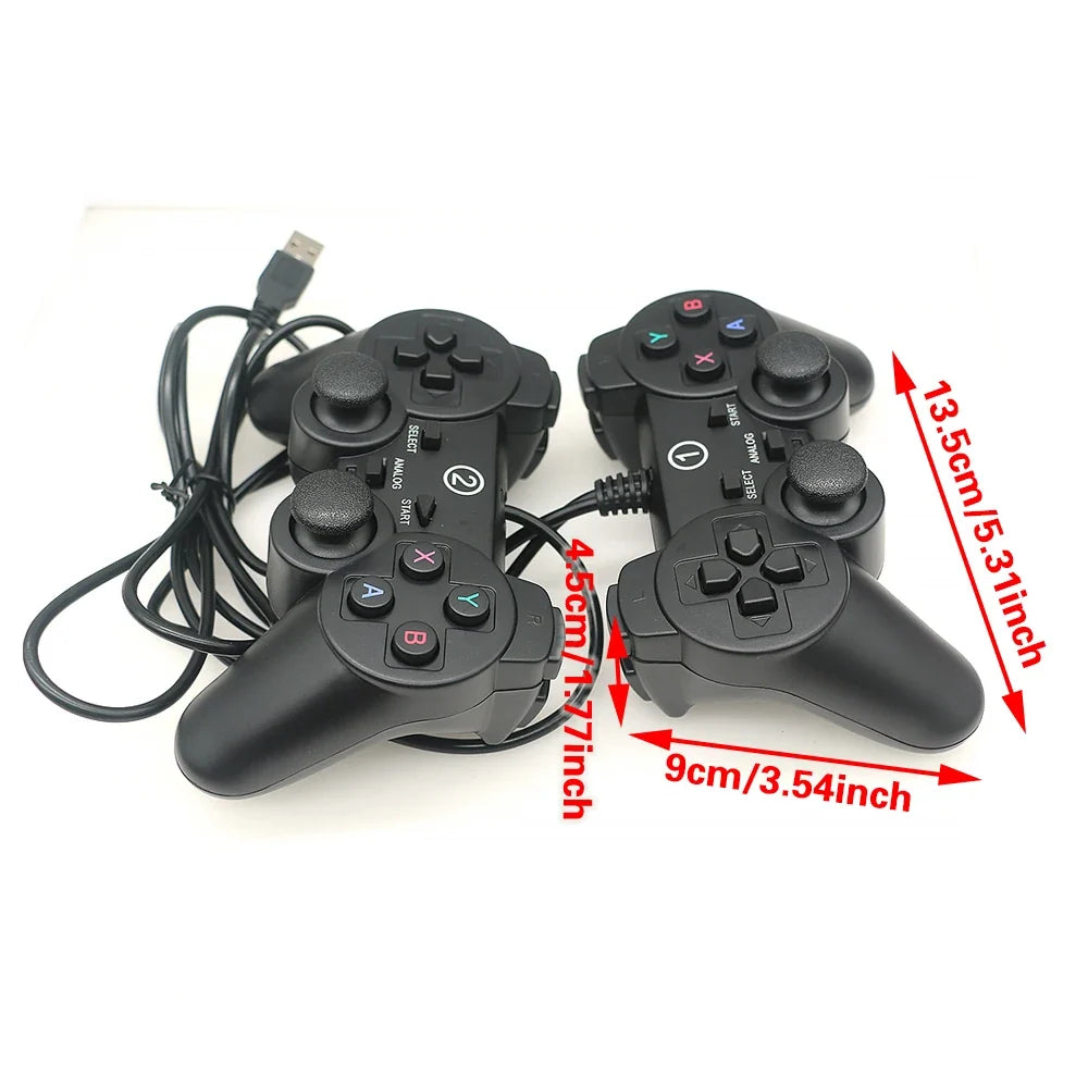 2 Player Gamepad Joypad USB Joystick Wired Usb To Pc Controller For Winxp/win7/win8/win10 Computer Laptop Pandora Arcade Game
