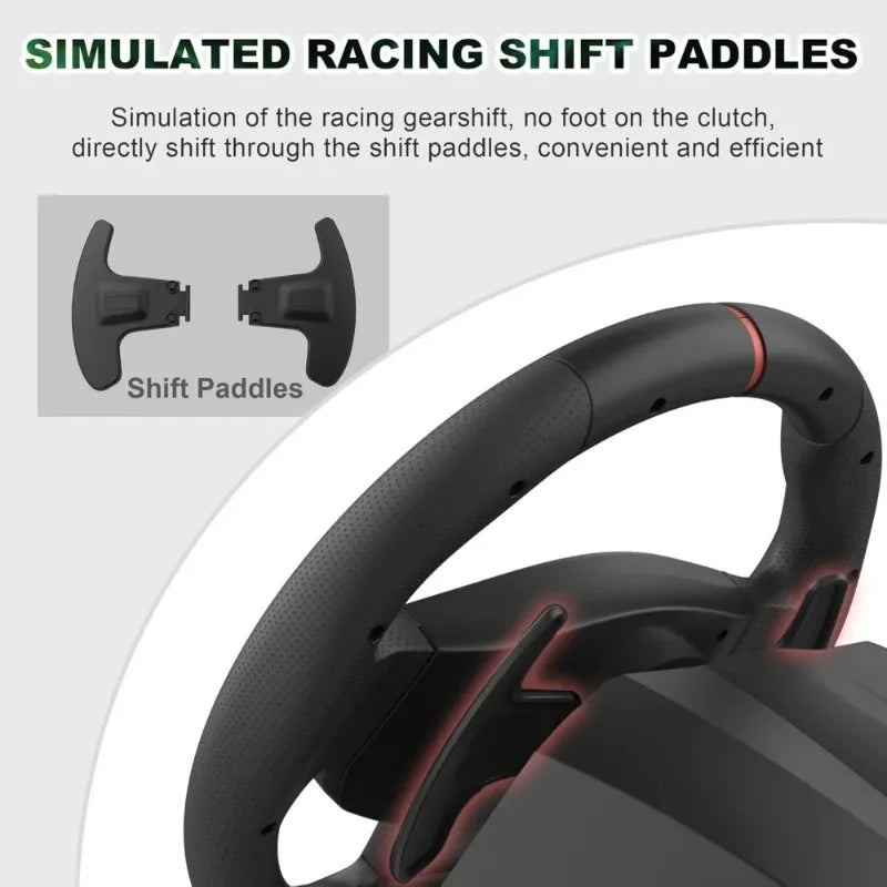 PXN V900 Racing Wheel with Pedals for PC PS4 PS3 Xbox Series X|S