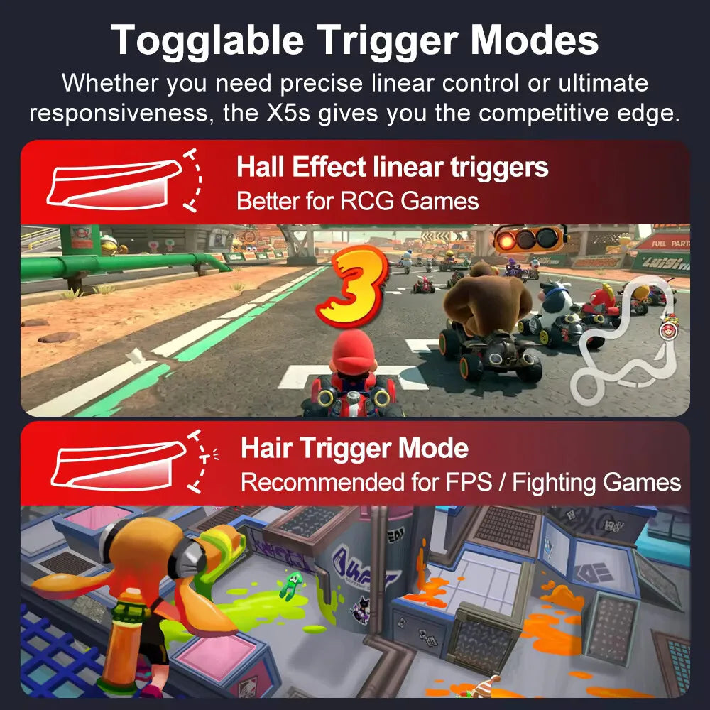 GameSir X5s Hall Effect Controller for Android, iOS, Switch 2