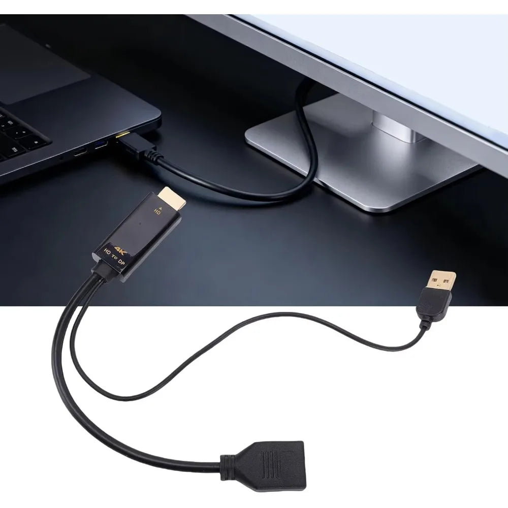 Adapter Cable for PS5, HDMI to DisplayPort, 4K 60Hz