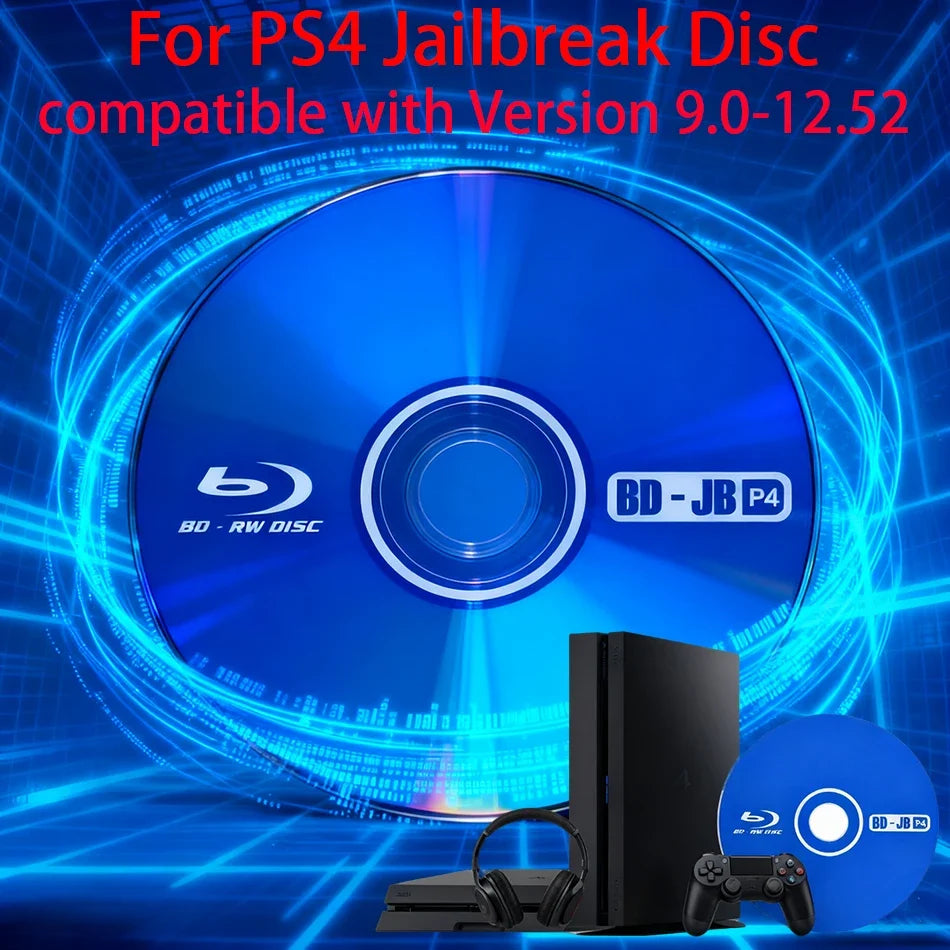 PS4 BD-J Boot Disc Tool for FW 9.0-12.52, No PC Needed