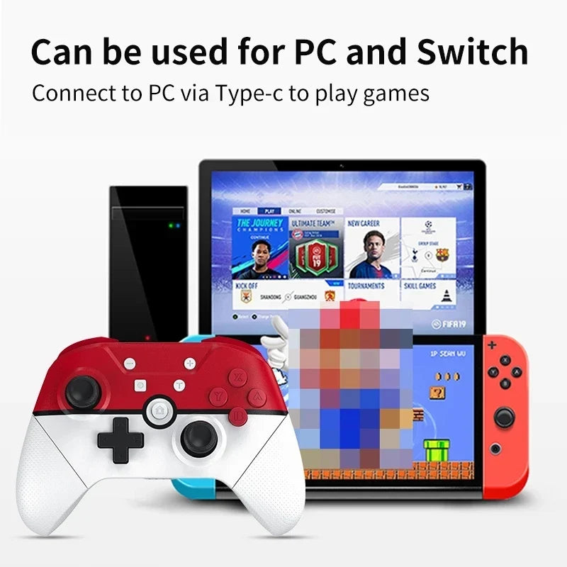 Wireless Pro Joy Pad for Nintendo Switch OLED Lite, NFC, Wake-Up