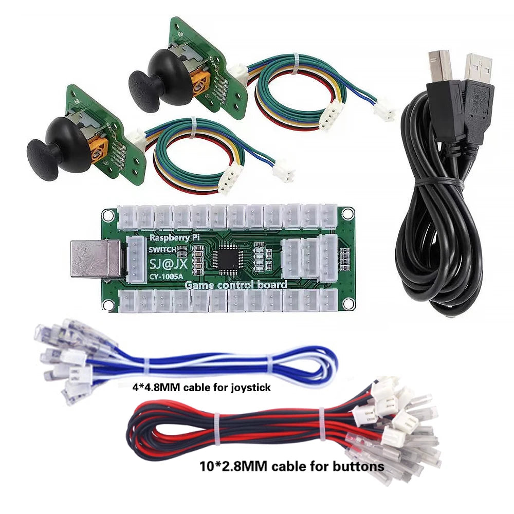 Arcade Game Joystick Controller Usb Board Zero Delay Encoder Gamepad Mini 3d Analog Stick Hitbox Switch Pc Ps3 Raspberry Pi