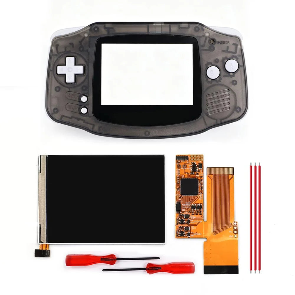 3.2 inch V2 IPS LCD Screen Backlight Backlit 10 Levels Brightnesss MOD For GameBoy Advance GBA Console