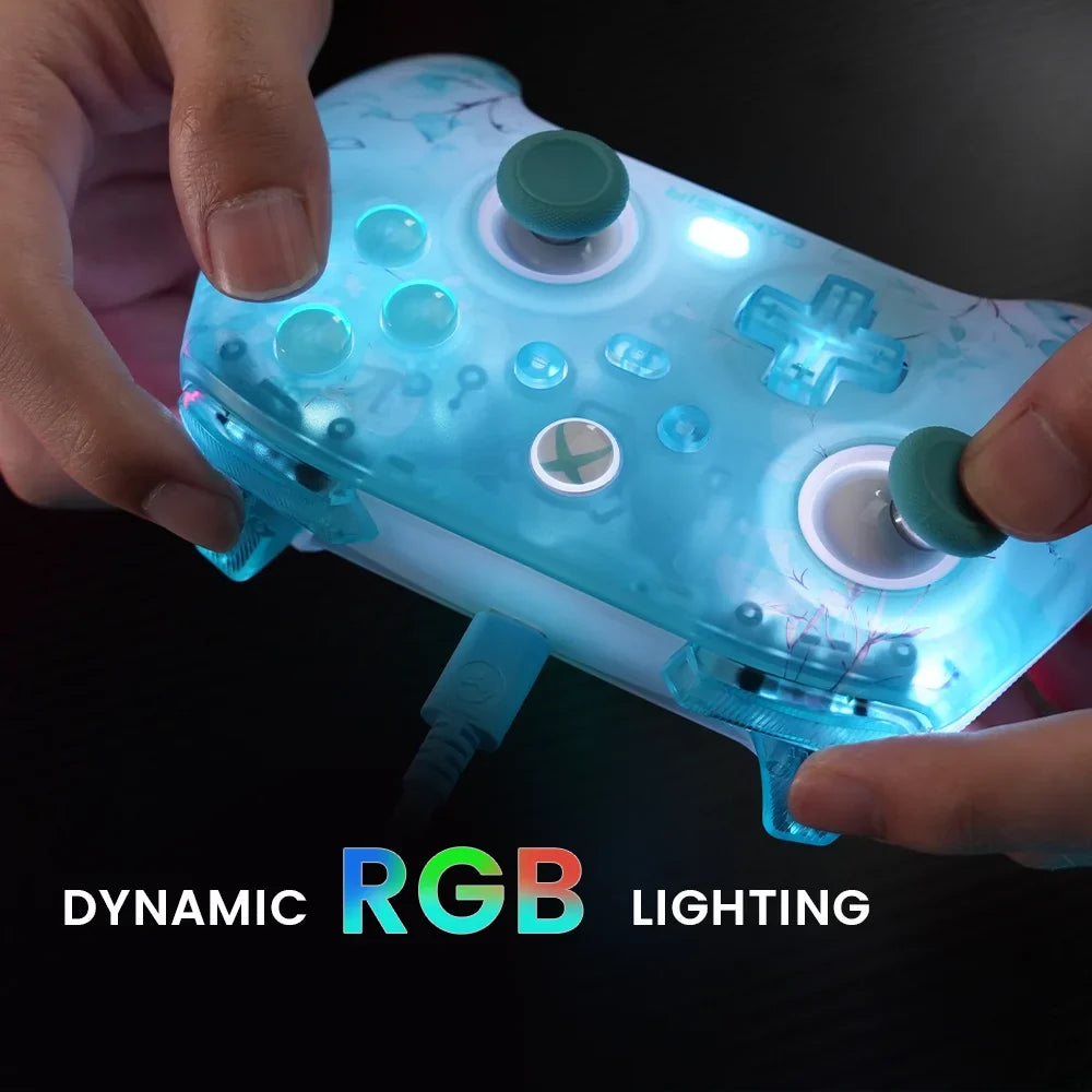 GameSir T7 Pro Floral Wired Gaming Controller for Xbox licensed by Microsoft for Xbox Series X|S/ Xbox One/ Windows 10/11/ Steam