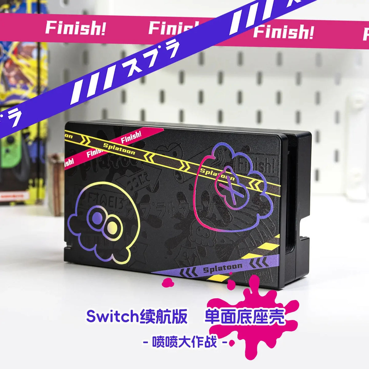 Anime Splatoon Transparent Case for Nintendo Switch 2 OLED NS Split Joy-Con Controller Cases Dock Cover Game Console Accessories
