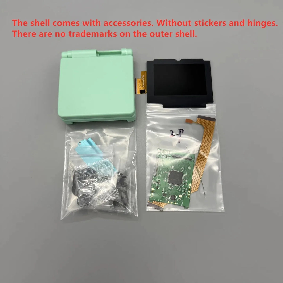 V5.4 2.9" IPS High Brightness LCD Screen Replacement Full Shell Kit for Game Boy Advance SP GBA SP Retro Console Mod Parts
