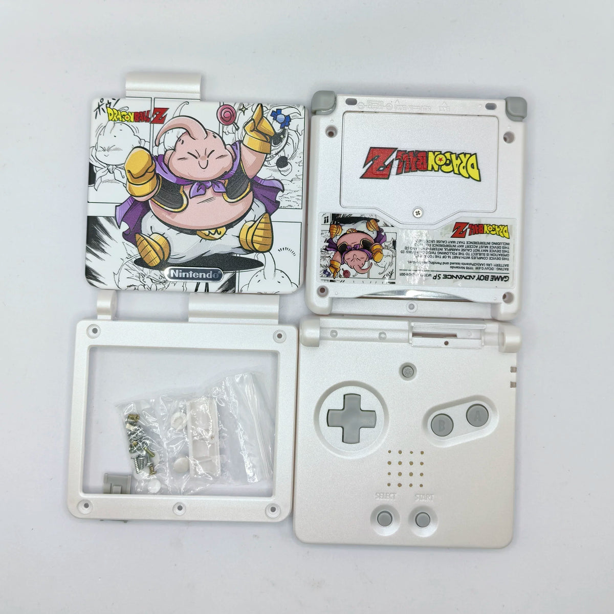 GBA SP (Game Boy Advance SP) Printed DIY Replacement Shell
