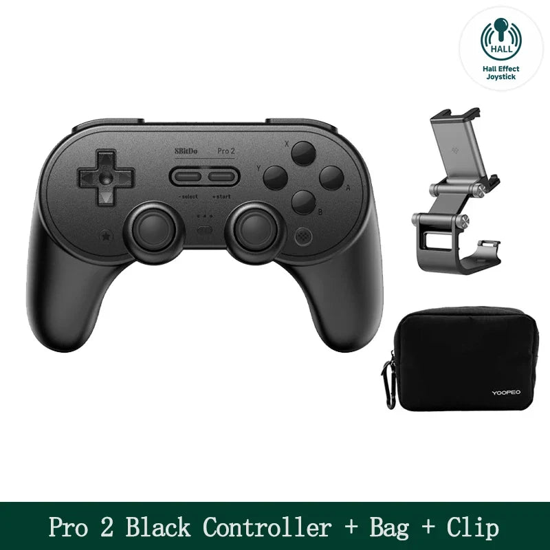 8BitDo Pro 2 Bluetooth Gamepad with Hall for Switch, PC, Android