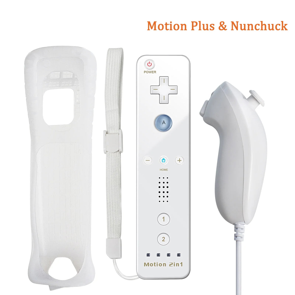 Compatible with Nintendo Wii & Wii U Game Gamepads Nunchuck Controller Joystick Gamepad Replacement for wii Nunchuck Controller