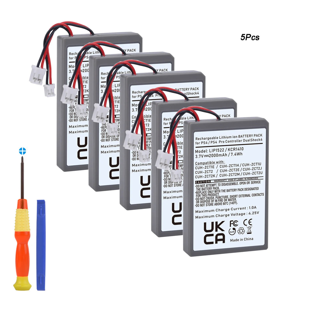LIP1522 KCR1410 2000mAh Battery for PS4 DualShock 4 Controller