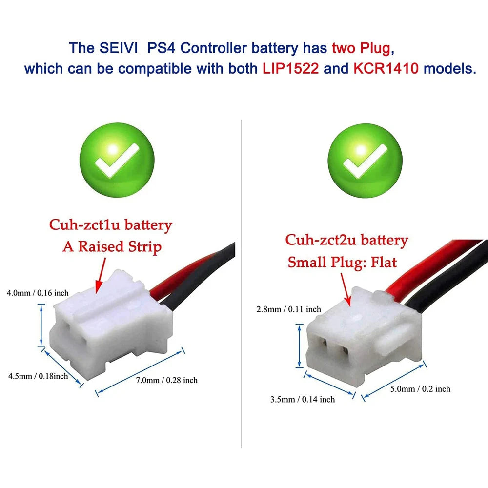 New PS4 Controller Battery for Sony PlayStation 4 DualShock4 V1 V2 CUH-ZCT1E CUH-ZCT2 Wireless Controller