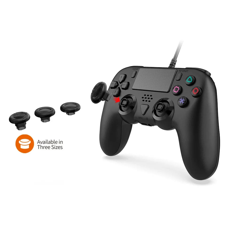 TP5-35136 Optical Digital 3M Wired Gamepad for PS5 Slim Game Controller Joystick with Continuous Programming Back Key