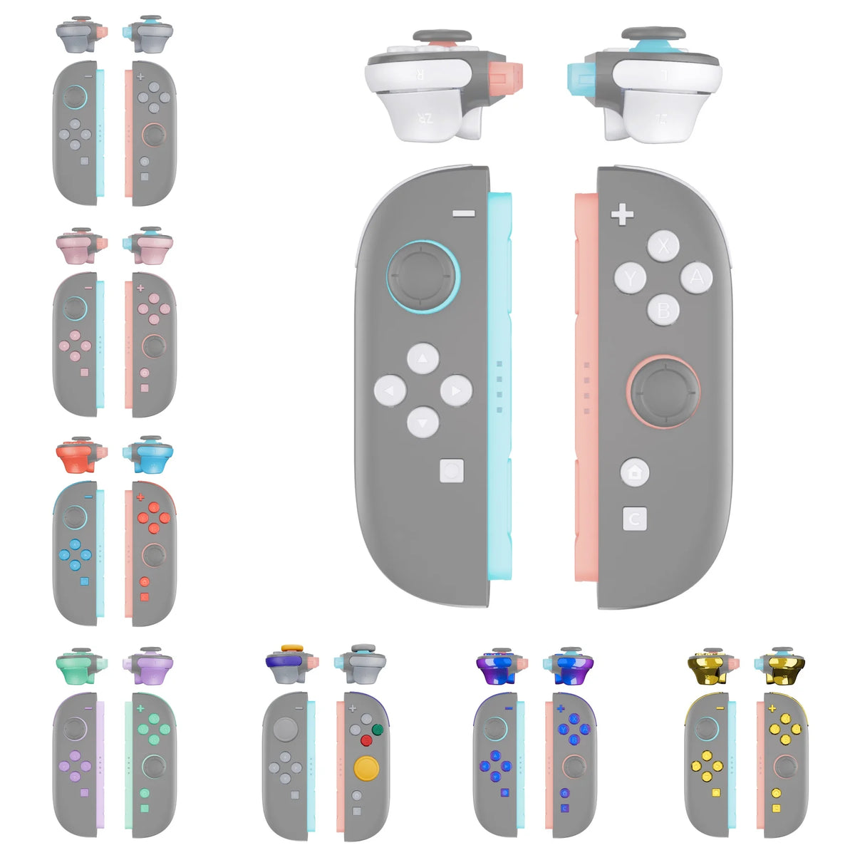 eXtremeRate for Nintendo Switch 2 Joy-Con 2 DIY Full Button Set