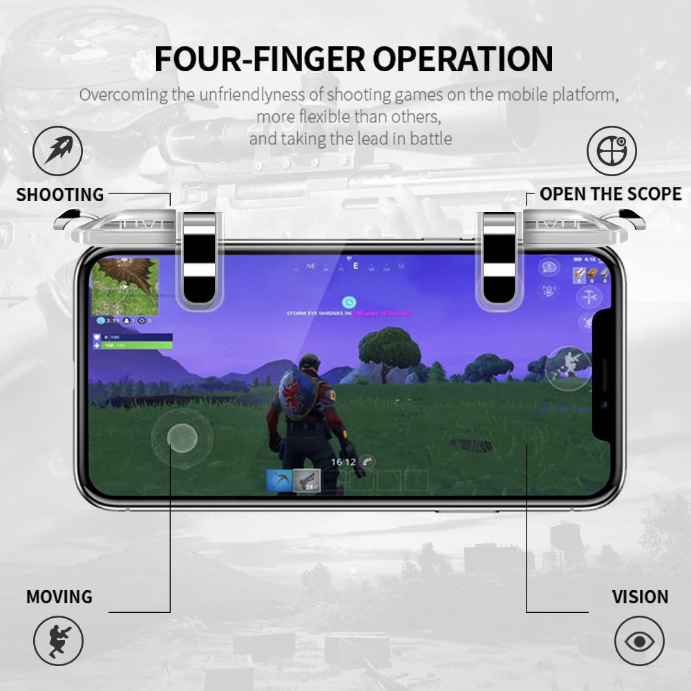 DATA FROG Mobile Gamepad Trigger for L1R1 Shooter, PUBG