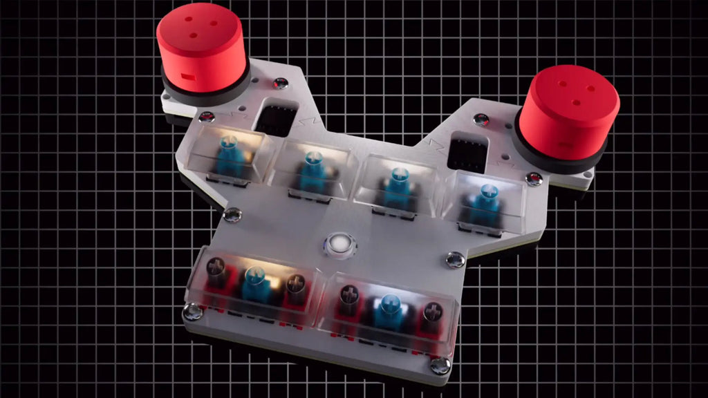 SDVX Style Mini Magnetic Arcade Controller | 1000Hz Hall Effect Joystick for Malody/OSU/Muse Dash | RGB 10-Key Gaming Keypad