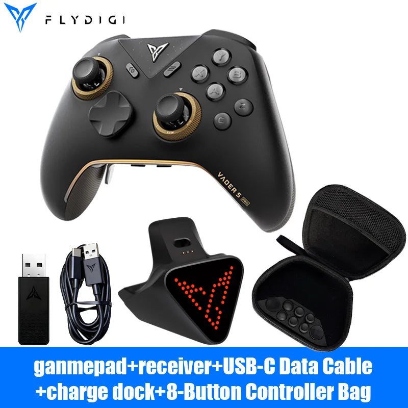 Flydigi Vader 5 Pro V2 Wireless Hall Effect Controller for PC