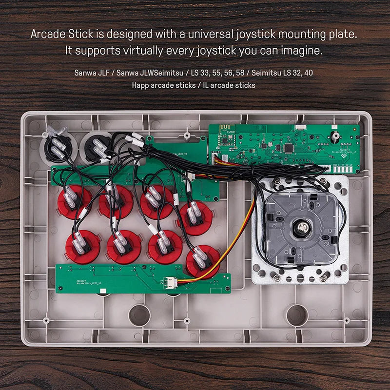 8BitDo Arcade Stick Tri-mode Bluetooth 2.4G USB-C Wired 8 Buttons Fighting Joystick Controller Macro Turbo Rechargeable Ultimate
