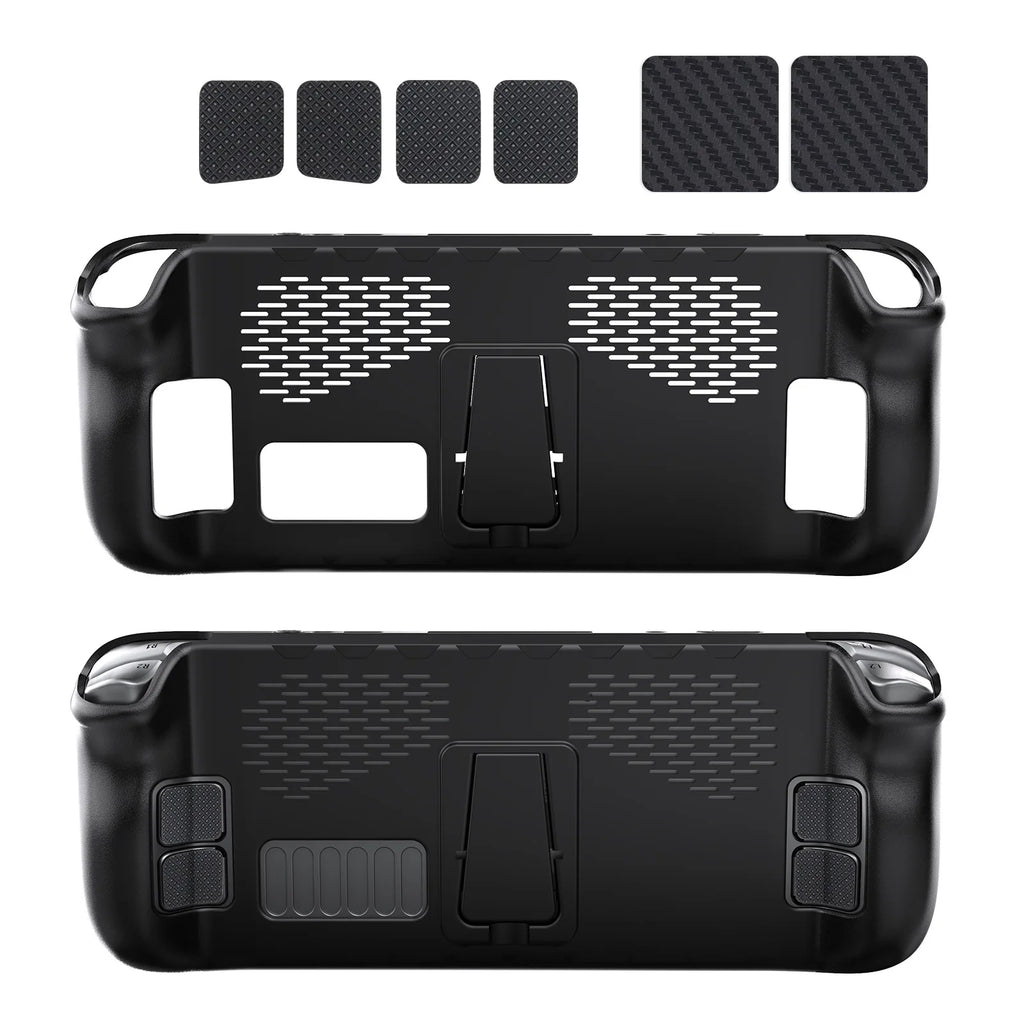 Steam Deck JYS-SD009 TPU Case with Stand and Stickers