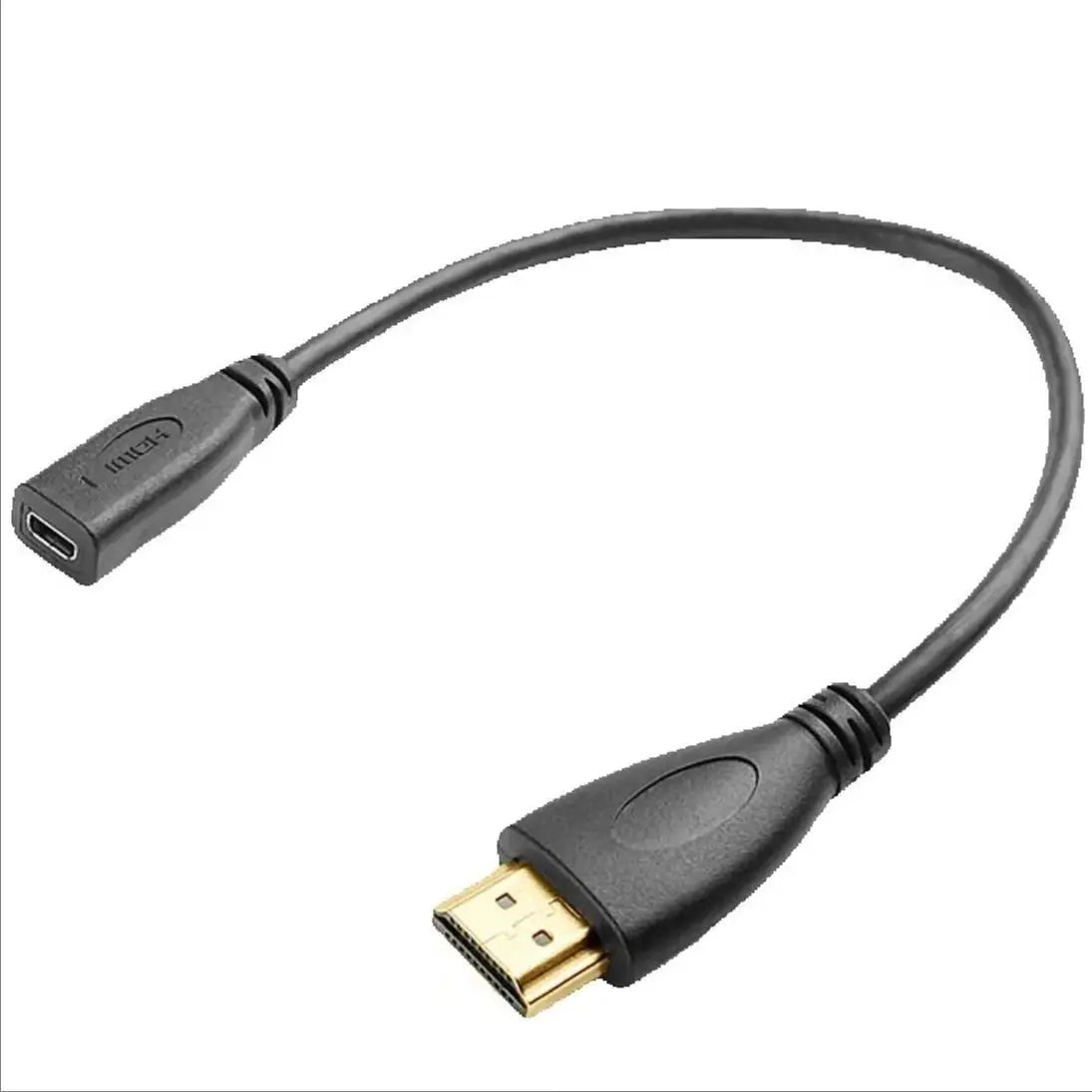 UXG Micro HDMI Female to HDMI Male Adapter Cable 20cm