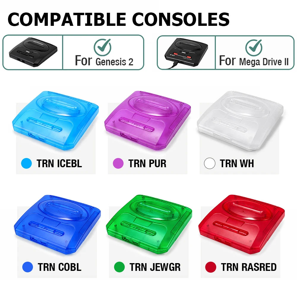 LinkRetro Mega Drive II / Genesis 2 Transparent Shell