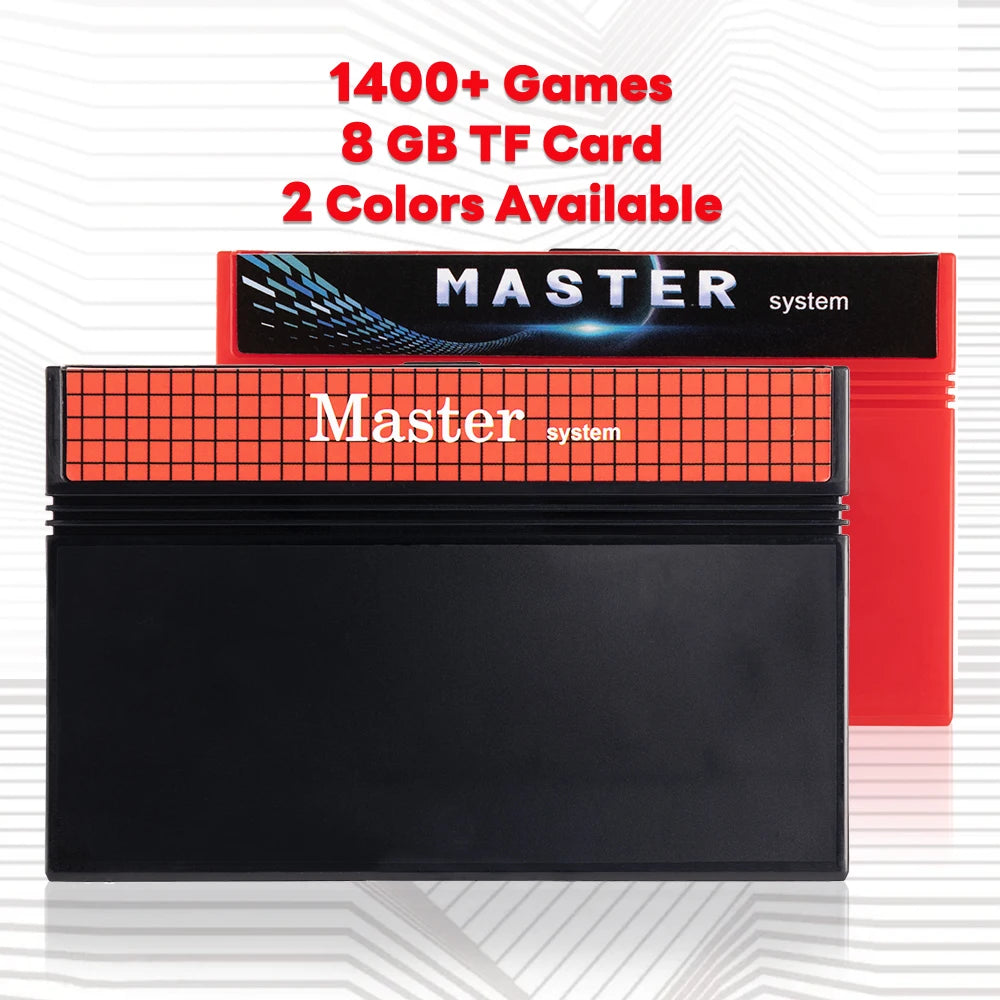 Sega Master System 1400 in 1 Cartridge with 8GB TF Card, USA/EUR