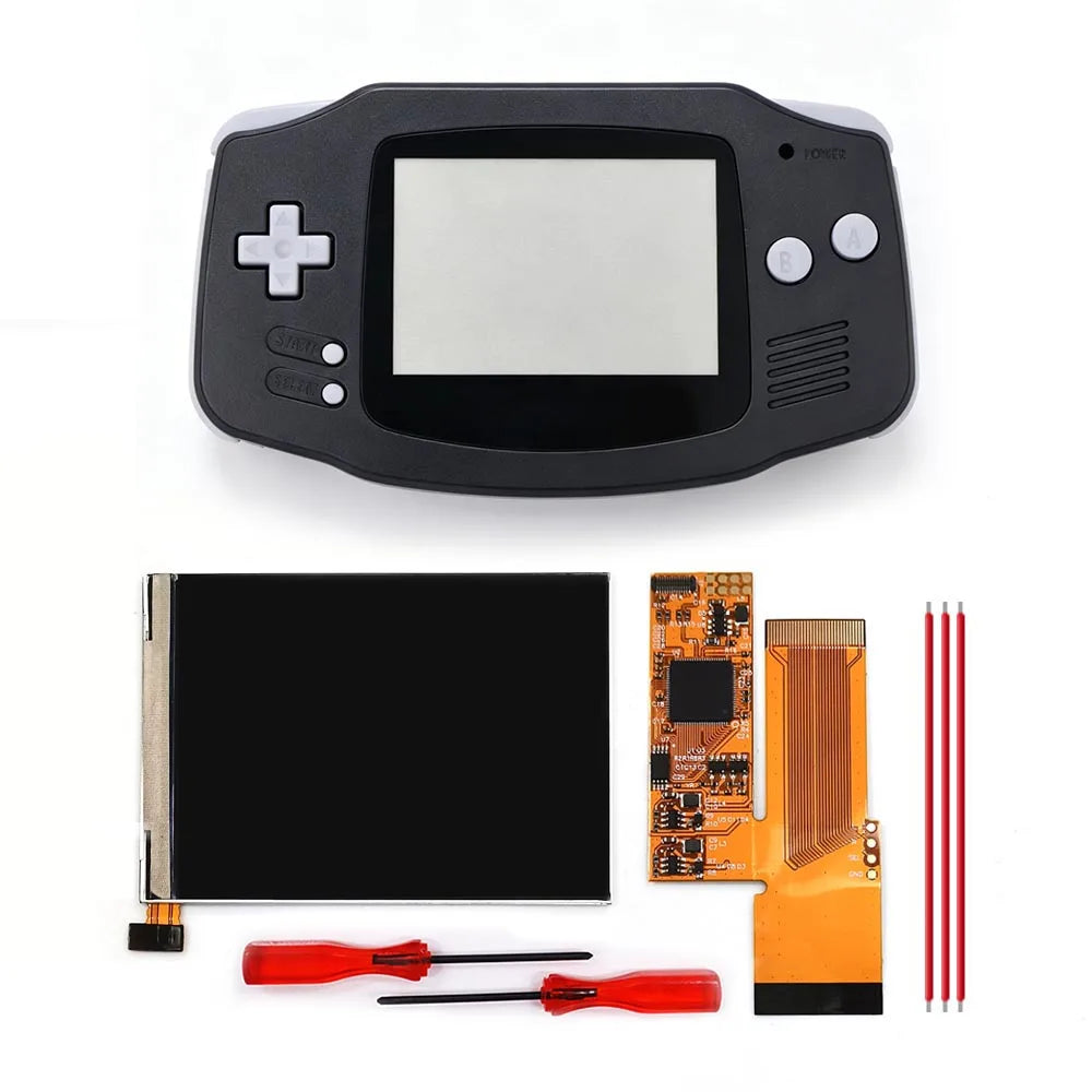 3.2 inch V2 IPS LCD Screen Backlight Backlit 10 Levels Brightnesss MOD For GameBoy Advance GBA Console