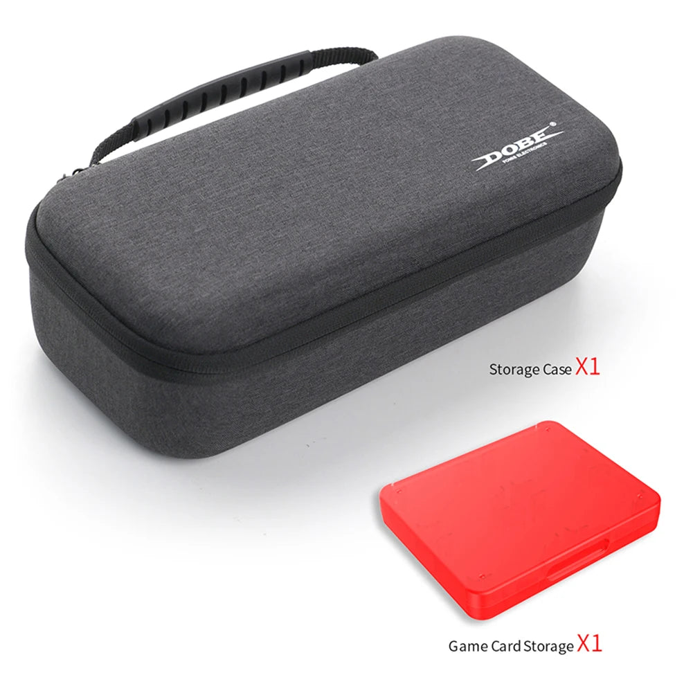 Game Console Carrying Case With 8-Bit Game Cards Storage Box Set Handheld Gaming Bag With Mesh Pocket For Switch 2 Game Consoles