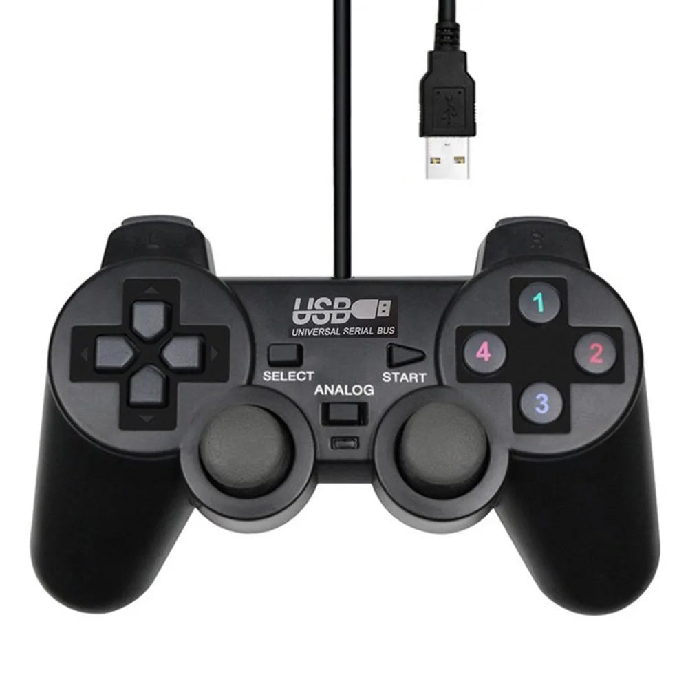 Wired Gamepad Controller for Joystick for Playstation 2 Vibration Shock Joypad Wired USB PC Control WinXP/Win7/Win8/Win10 For PC