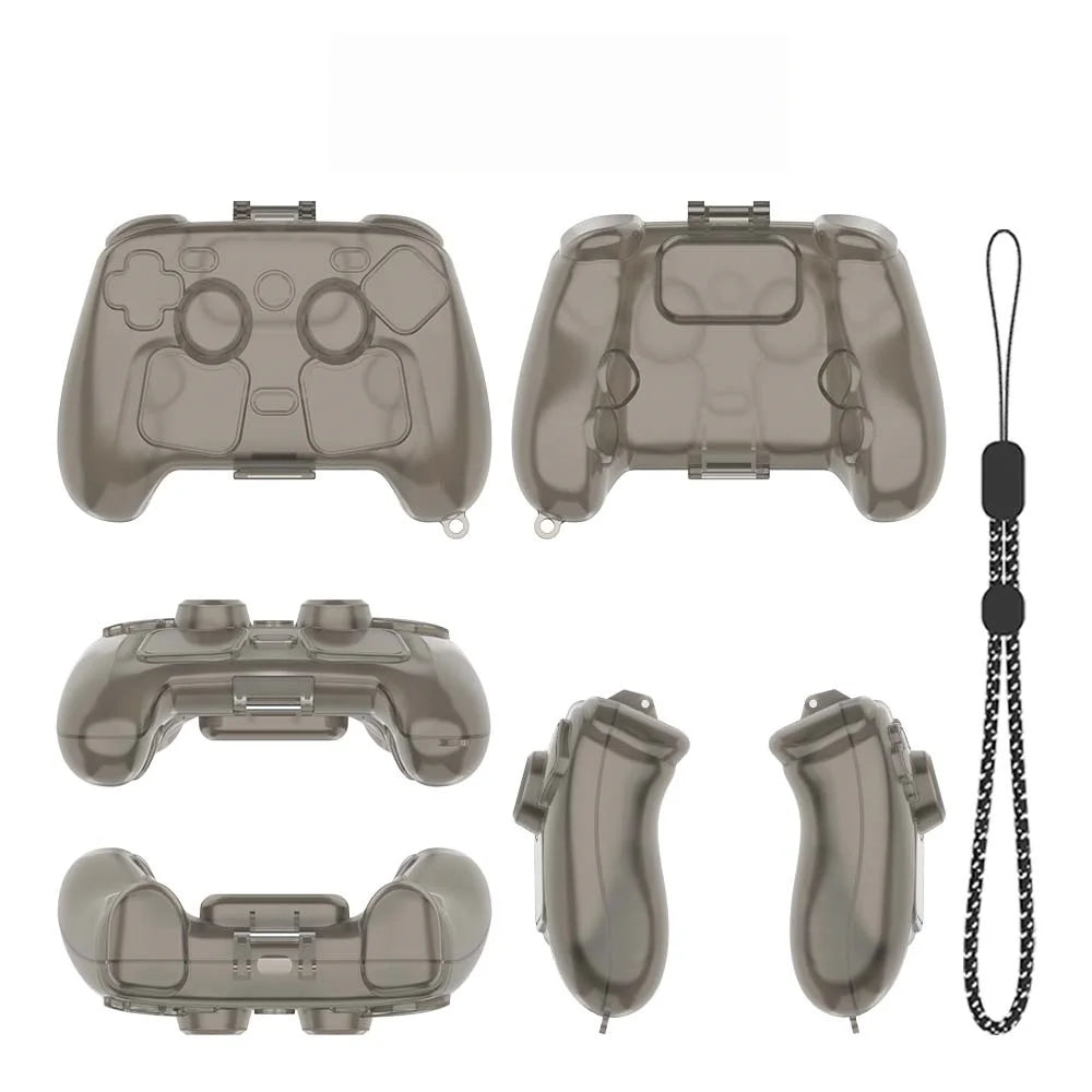 Transprent Black For Steam Controller 2 Game Controller Anti Drop Case For Steam Controller 2 Protective Case Cover