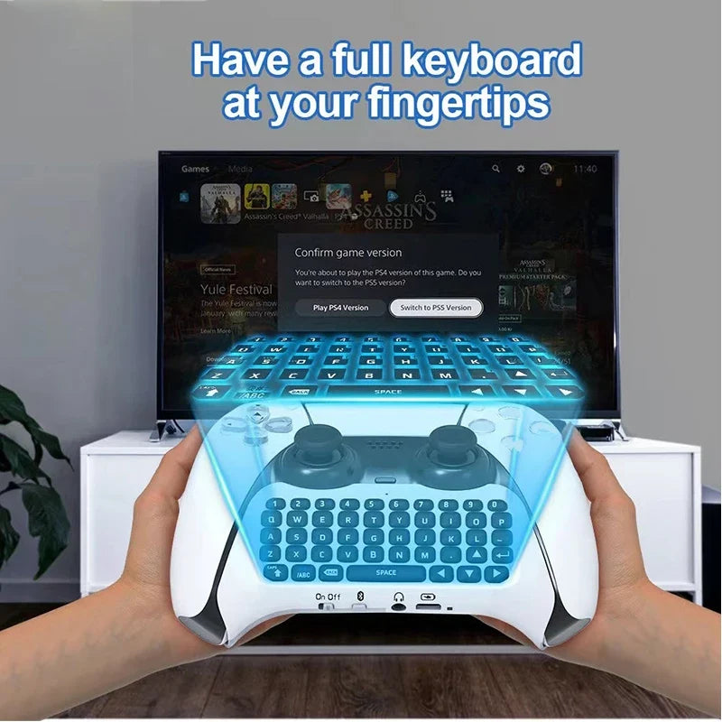 Wireless Bluetooth Keyboard for PS5, PS5 Slim, PS5 Pro Controller