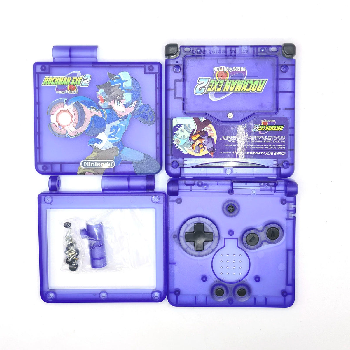 GBA SP (Game Boy Advance SP) Printed DIY Replacement Shell