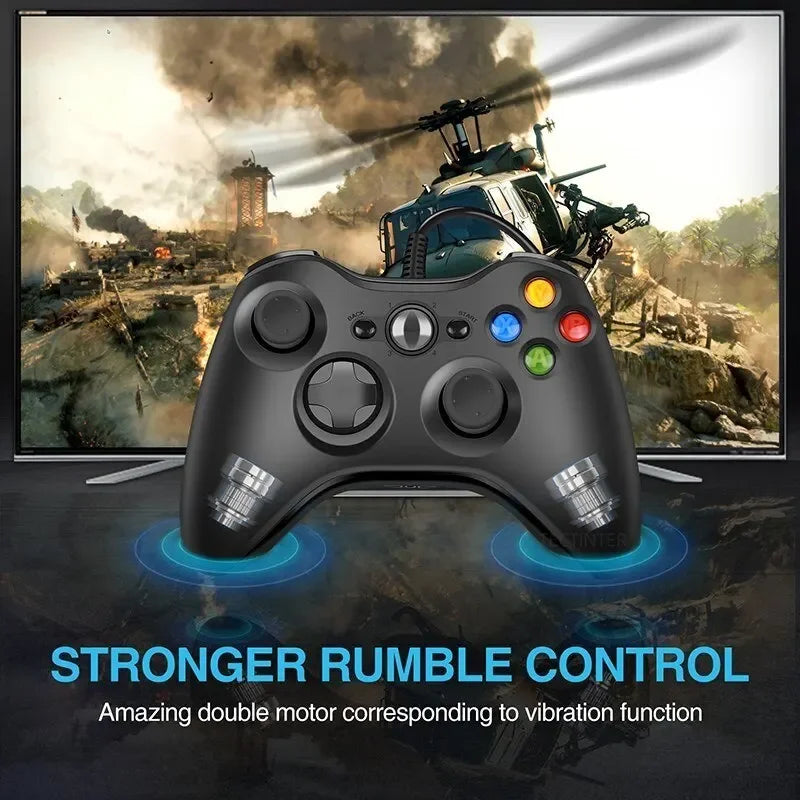 USB Wired Game Controller For Xbox 360 Dual-Vibration TurboConsole Joypad Win 7/8/10 PC Joystick Controle Mando Gamepad