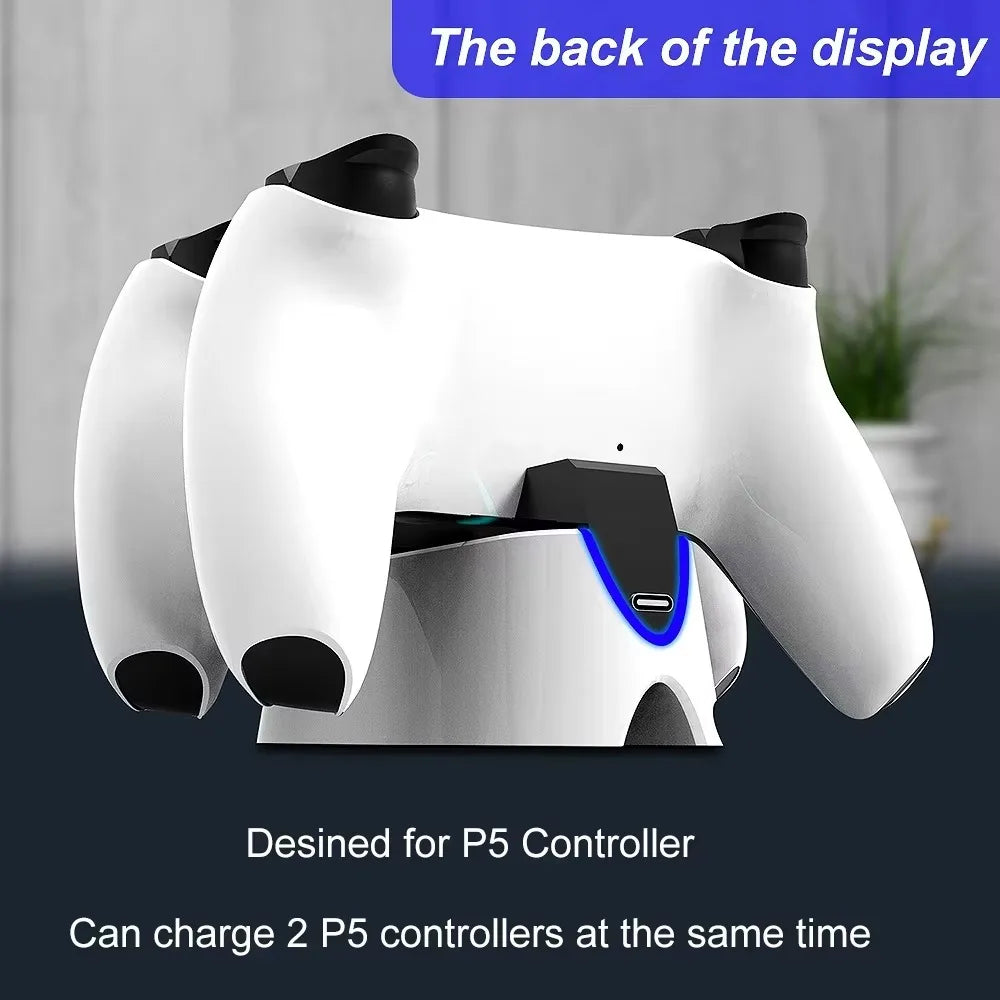 VGBUS Dual Charging Dock for PS5 Wireless Controller, USB Type-C