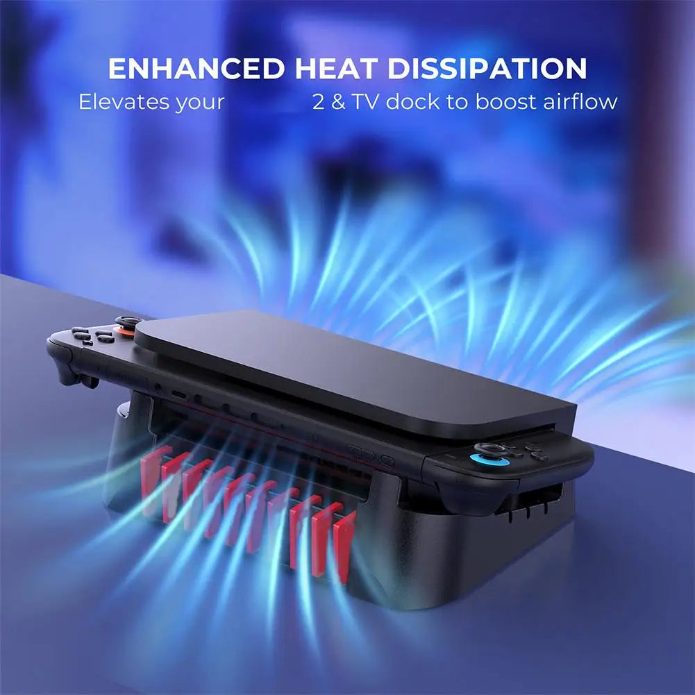 Horizontal Dock Stand for Switch OLED/Switch 2, Card Storage