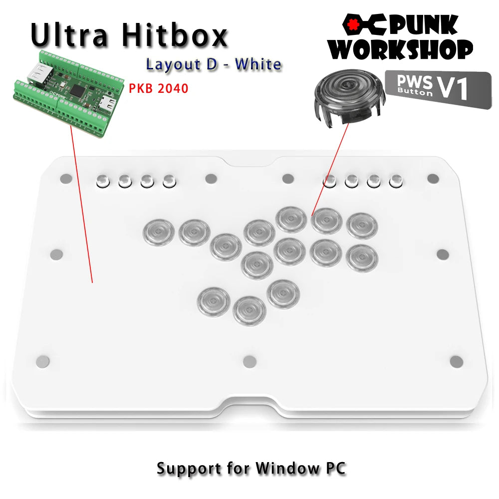 Punk Workshop ULTRA BOX Leverless Hitbox Controller for Switch/PC