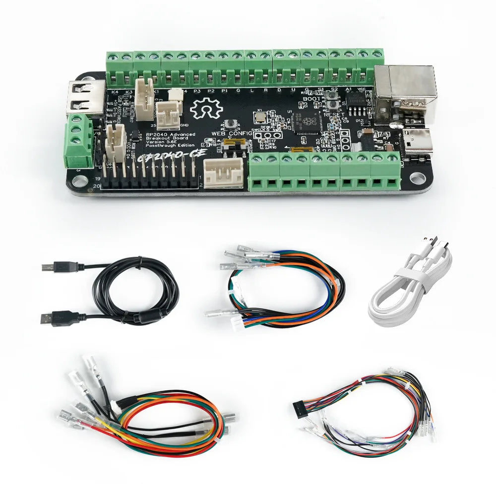 RP2040 PICO Advanced V5.6E USB Passthrough Fighting Board for PS4/PC DIY Fight Stick Arcade Hitbox Controller